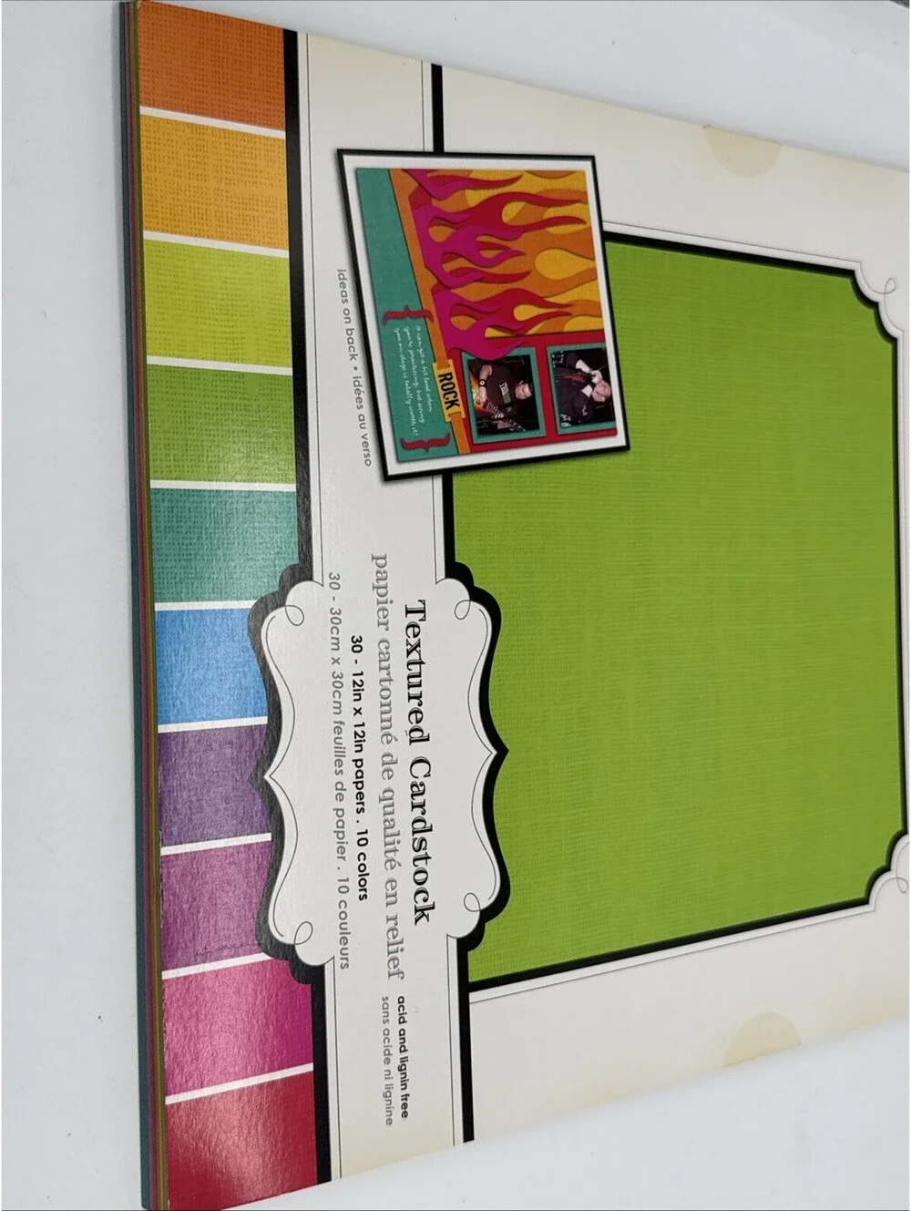 Large Lot Colorbok 12x12” Paper Assorted Colors, Punch Outs & Stickers Scrapbook